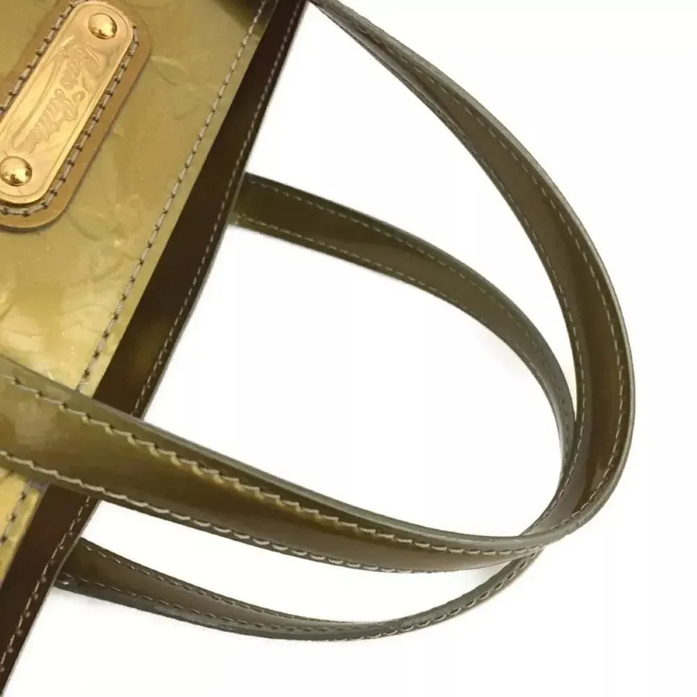 Louis Vuitton WILSHIRE PM Vernis Olive Art Deco Handbag - date code MI4059